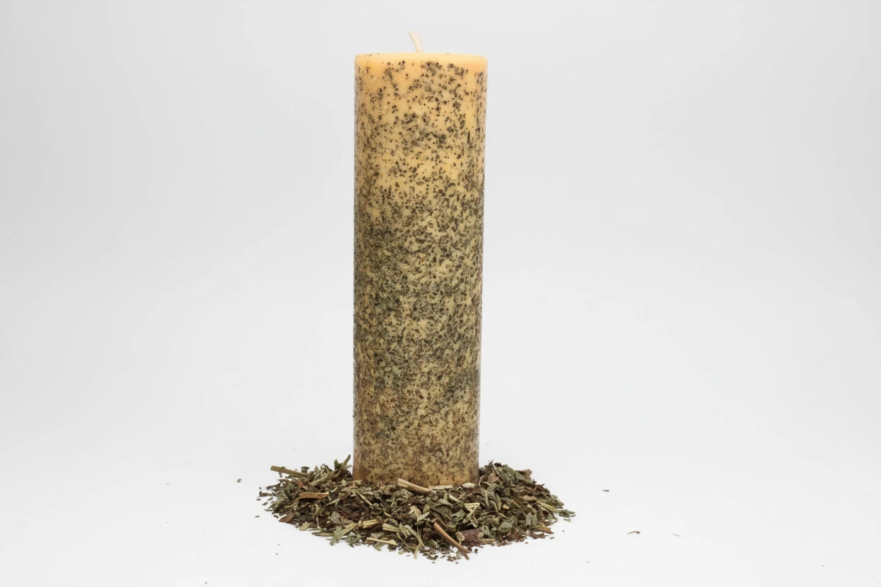 Bougie artisanale à la Mélisse — Bonheur