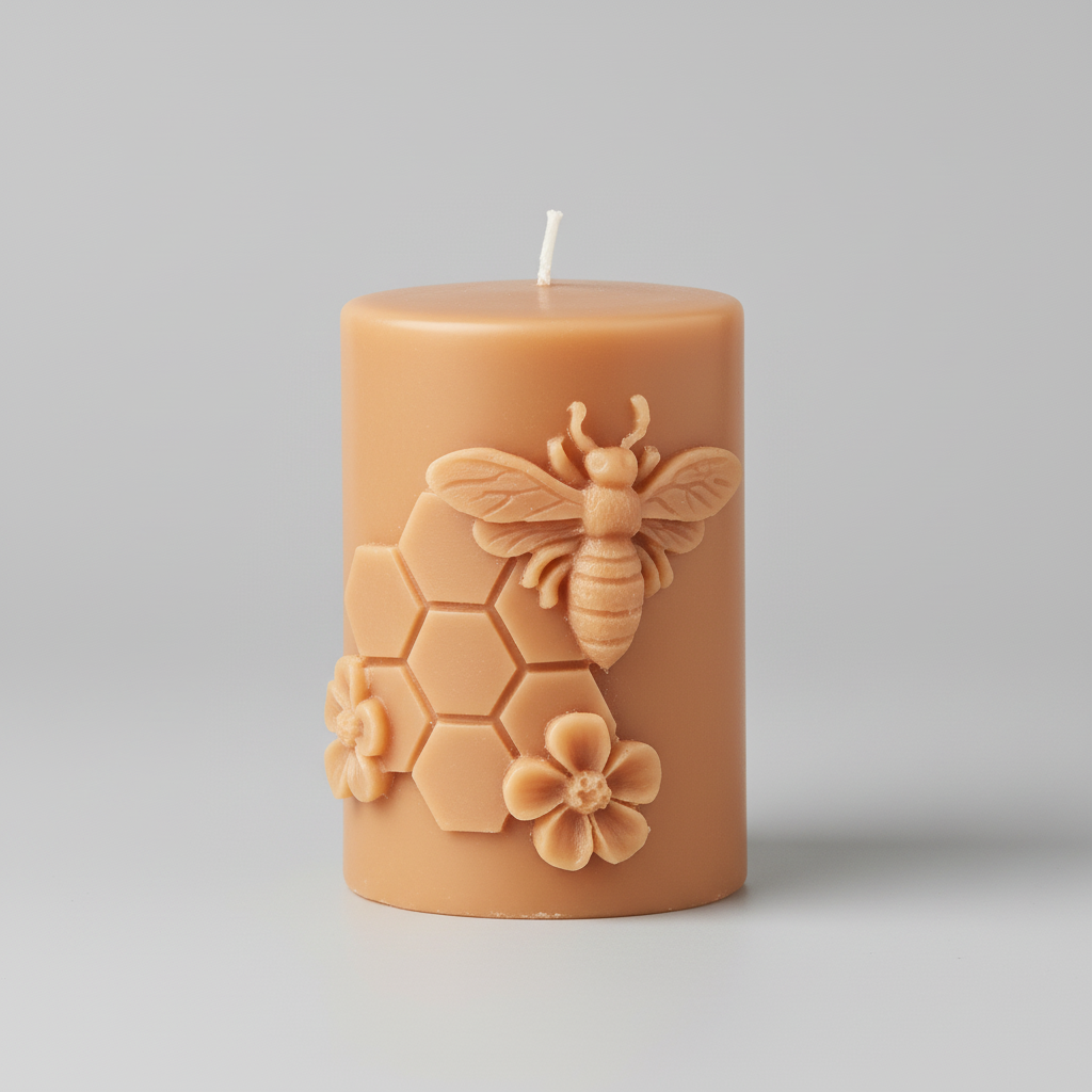 Bougie cire d'abeille longue durée